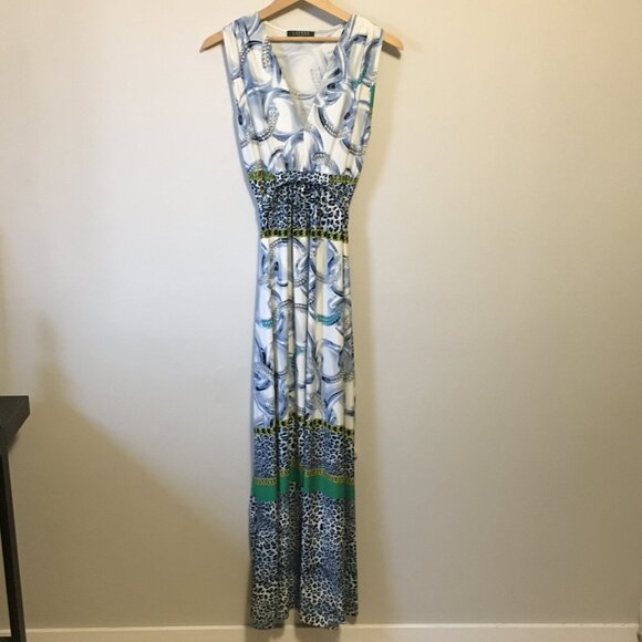 Lauren Ralph Lauren Leopards Diamond Rings and Gold Chain High Waist Max… - Picture 2 of 16